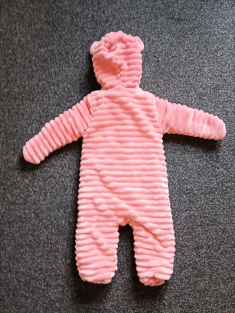Quilted Koala Baby Pink 12-18 Mo. Infant Bear Full Zip Warm Snowsuit, Footless - Picture 2 of 8